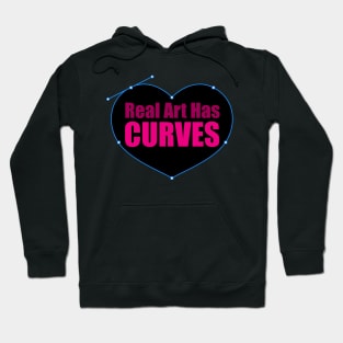 Real Art Has Curves Hoodie